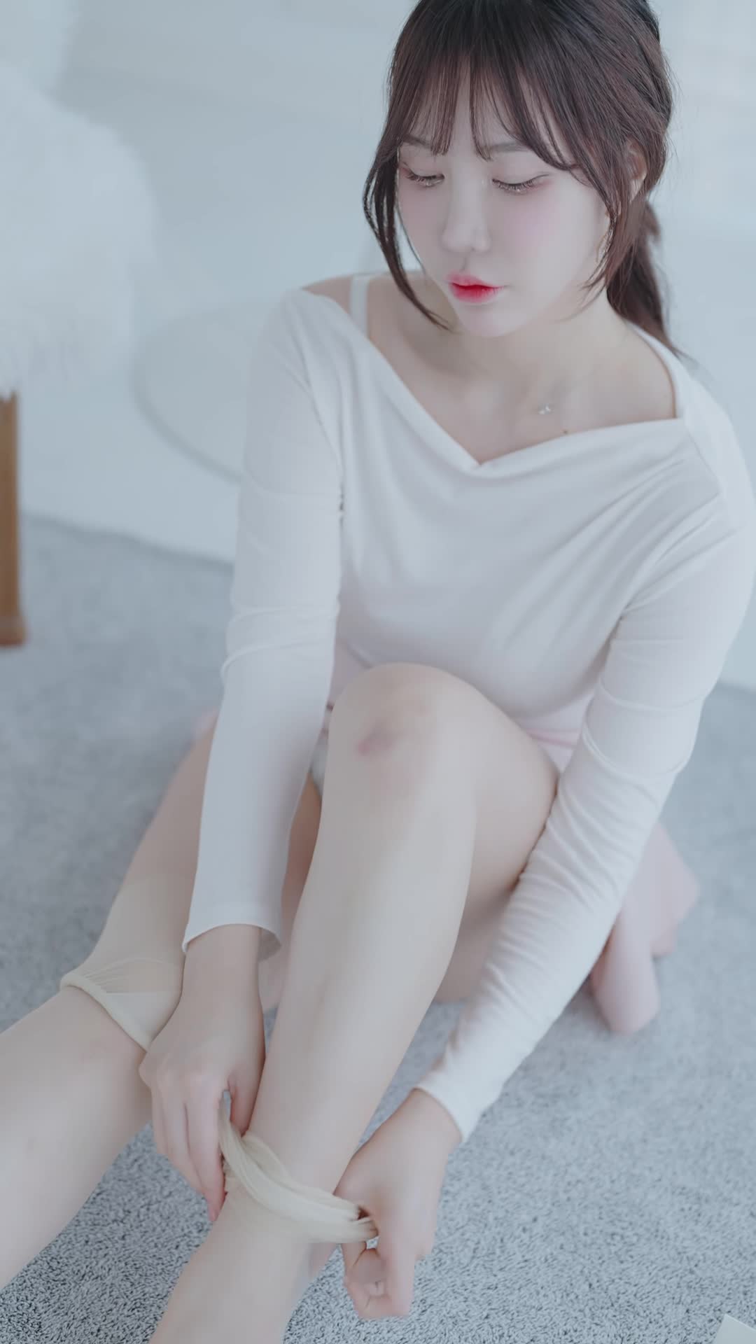 韓國 越來越脫的 內衣模特內衣試穿